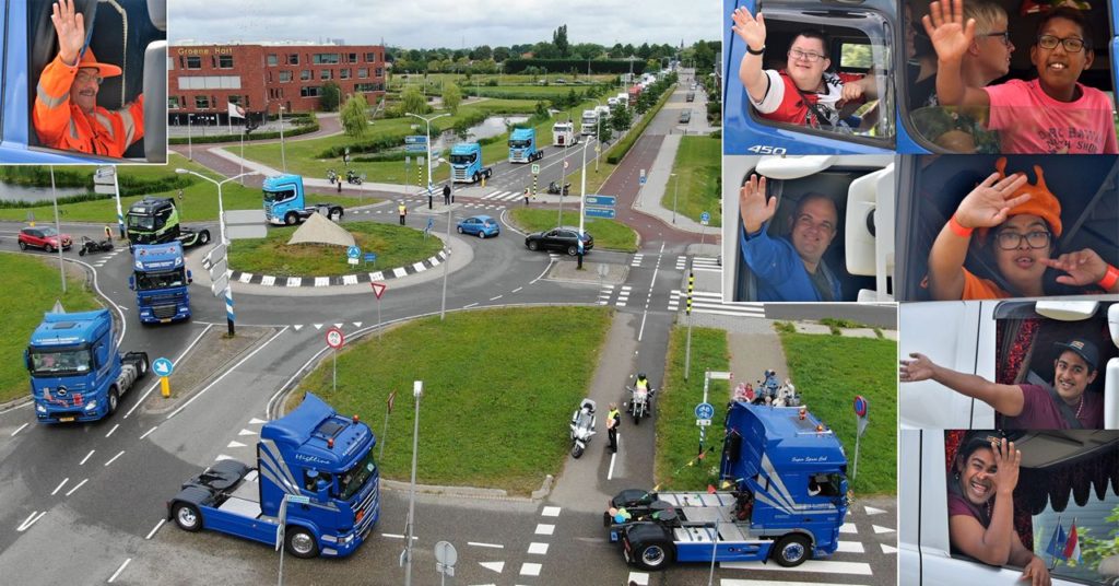 Foto’s + video: Volg de Truckrun live door Barendrecht