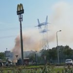 Brand op parkeerplaats van McDonalds Barendrecht aan de Van der Waalsweg