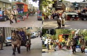 Video 1998: Paard- en wagentrektocht bezoekt Barendrecht