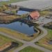 Theehuys Polderzicht in de Zuidpolder (Dronefoto)