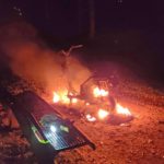Scooter volledig uitgebrand in Park Buitenoord