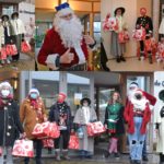 WinterFeest vrijwilligers bezorgen tassen kerstcadeautjes bij eenzame ouderen en klanten van de Voedselbank