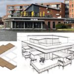 Plan voor terras op het water bij Japans restaurant Mizumi aan het Havenhoofd