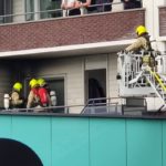 Asbak veroorzaakt brand op gallerij van flat aan het Middeldijkerplein