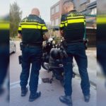 Achtervolging van gestolen scooter, aanhouding aan het Veersemeer