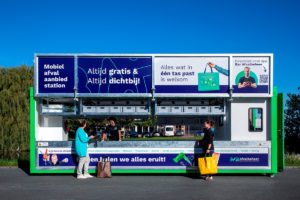 Mobiel afvalaanbiedstation van start op Muziekplein, Havenhoofd en gemeentehuisplein