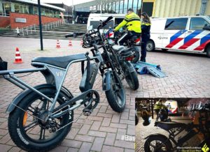 34 boetes bij bromfiets en fatbike controles op gemeentehuisplein en Middeldijkerplein