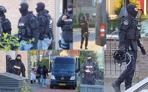 Arrestatieteam valt woning binnen aan de Arent Maertensvliet