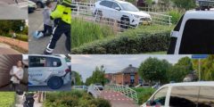 VIDEO: Man ramt politie met gestolen auto, rijdt zich klem op fietsersbrug Meerwedesingel en slaat te voet op de vlucht