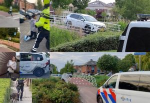 VIDEO: Man ramt politie met gestolen auto, rijdt zich klem op fietsersbrug Meerwedesingel en slaat te voet op de vlucht