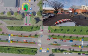 Schoolzone bij basisschool De Draaimolen: Draaihekken over weg om auto's te weren tijdens haal- en brengtijden