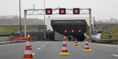 Heinenoordtunnel afgesloten, A29, Barendrecht