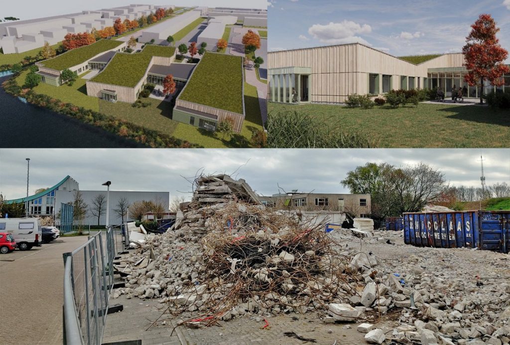 Zorglocatie van Humanitas aan de Klarinetweg gesloopt voor toekomstige nieuwbouw