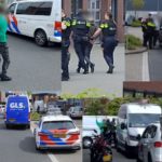 Melding van overval aan de Ebweg, drie personen geboeid in politiebus gezet