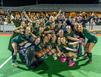 HCB Dames 1 schrijft historie met halve finaleplaats in bekertoernooi