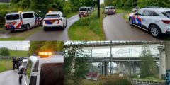 Burgemeester beëindigd weer verboden demonstratie op het spoor bij het Havenspoorpad
