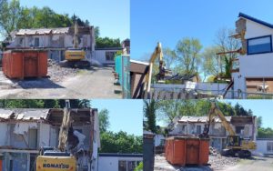 Gebouw aan Talmaweg 107 gesloopt voor nieuwe straat Talmapad met 7 eengezinswoningen