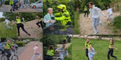 Jongeren op de vlucht voor politie tijdens The Hunt