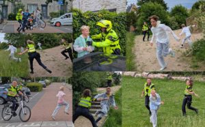 Jongeren op de vlucht voor politie tijdens The Hunt