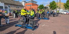 Fatbike controleactie op het gemeentehuisplein, startschot van landelijke campagne
