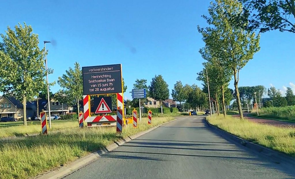 15 jun – 21 aug: Afsluitingen door werkzaamheden aan Smitshoekse Baan