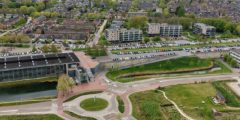 Station Barendrecht vanaf bedrijventerrein Dierenstein (Zuideinde kant)