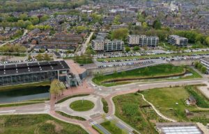 Station Barendrecht vanaf bedrijventerrein Dierenstein (Zuideinde kant)