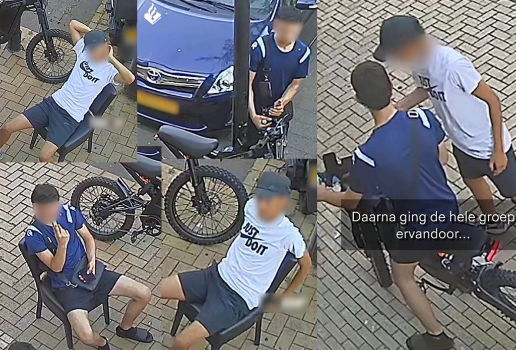 Politie deelt beelden van verdachten van fatbike straatroof aan Van Beuningenhaven