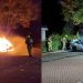 Auto uitgebrand na explosie aan de Bachlaan
