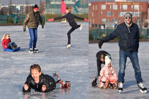 Foto's: Barendrecht beleeft eerste schaatsdag van 2017
