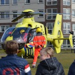 Traumahelikopter voor noodsituatie naar het Middeldijkerplein in Barendrecht