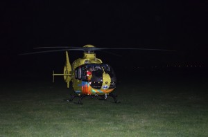 Traumahelikopter naar medische noodsituatie Emmastraat in Barendrecht