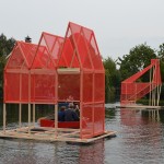 Floating Sculptures onthuld bij viering 30 jaar Saenredam (Wilgeneiland, Paddewei, Barendrecht)