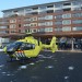 Traumahelikopter land in Barendrecht voor inzet Platehaven (Carnisselande)