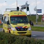 Ambulance op de Kilweg in Barendrecht