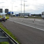 File door ongeval met vier auto's op de A29 bij Barendrecht