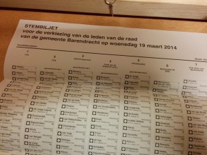 Definitieve uitslag gemeenteraadsverkiezingen Barendrecht