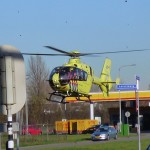 Traumahelikopter opgeroepen voor aanrijding aan de Donk / Dierensteinweg in Barendrecht