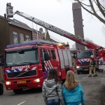 Schoorsteenbrand in woning aan de Voordijk in Barendrecht