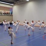 Geslaagde karate examens in sporthal de Riederpoort