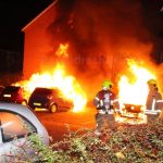 Afgelopen nacht drie auto's uitgebrand aan de Vecht