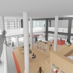Nieuw ontwerp Het Kruispunt: Ruimere hal en patio op de eerste verdieping